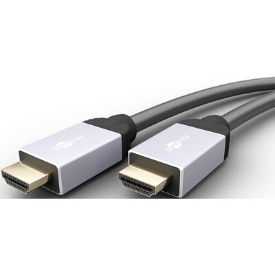 Goobay 75053 Highspeed HDMI kabel przyłączeniowy z wtyczką Ethernet HDMI (typ A) > wtyczka HDMI (typ A), 1 metr 75053