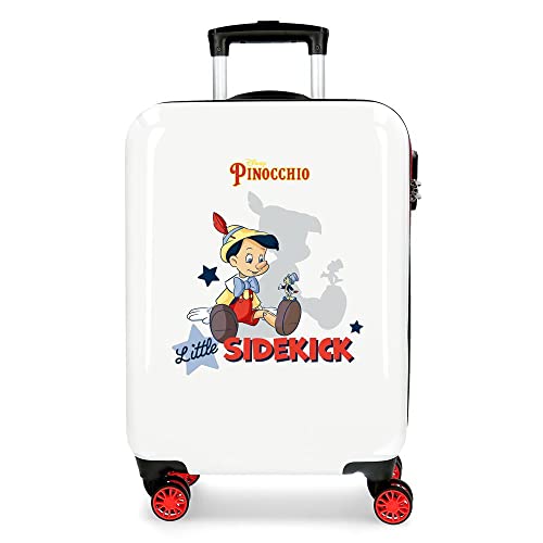 Disney Pinocchio walizka kabinowa wielokolorowa 38 x 55 x 20 cm sztywny ABS zamek szyfrowy z boku 34 l 2 kg 4 podwójne koła