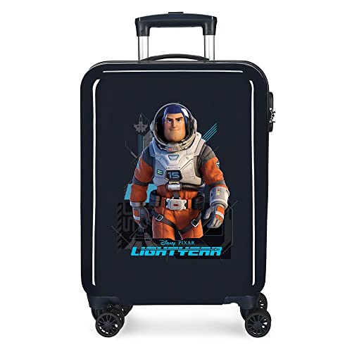 Disney Lightyear Walizka kabinowa niebieska 38 x 55 x 20 cm sztywny ABS zamek szyfrowy z boku 34 l 2 kg 4 podwójne koła