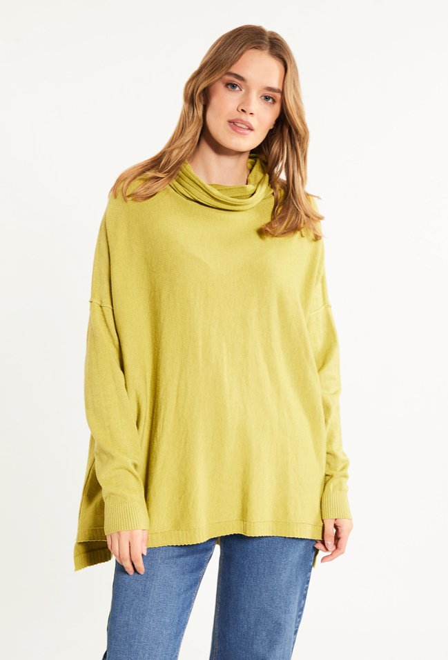 Sweter damski z golfem - Monnari