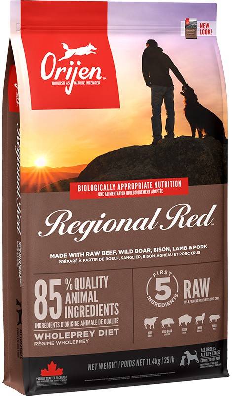 ORIJEN Regional Red Dog 11,4kg + niespodzianka dla psa GRATIS!