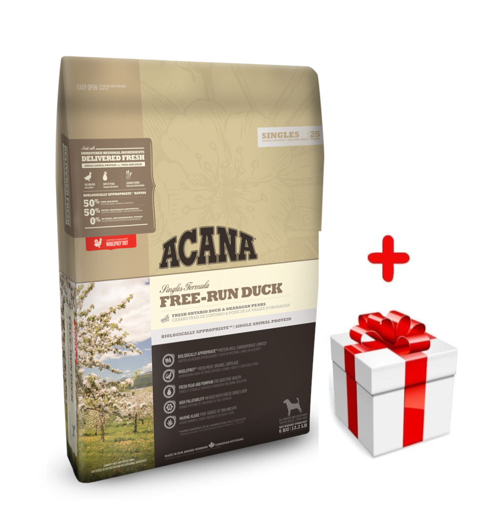 ACANA Free-Run Duck 11,4kg + niespodzianka dla psa GRATIS!