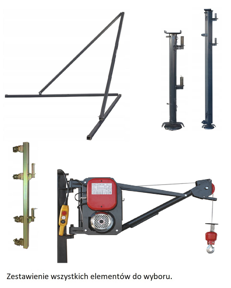 DESDEA Wciągarka elektryczna linowa budowlana 300kg/30m + sterowanie ręczne 1,5m (udźwig: 300kg) 08179950