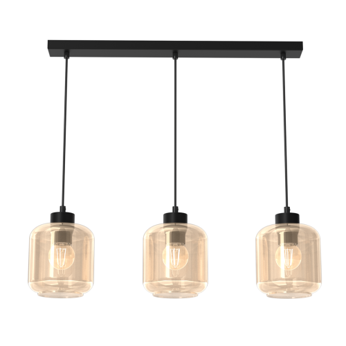 Milagro Lampa wisząca SOMBRA AMBER 3xE27 MLP8372
