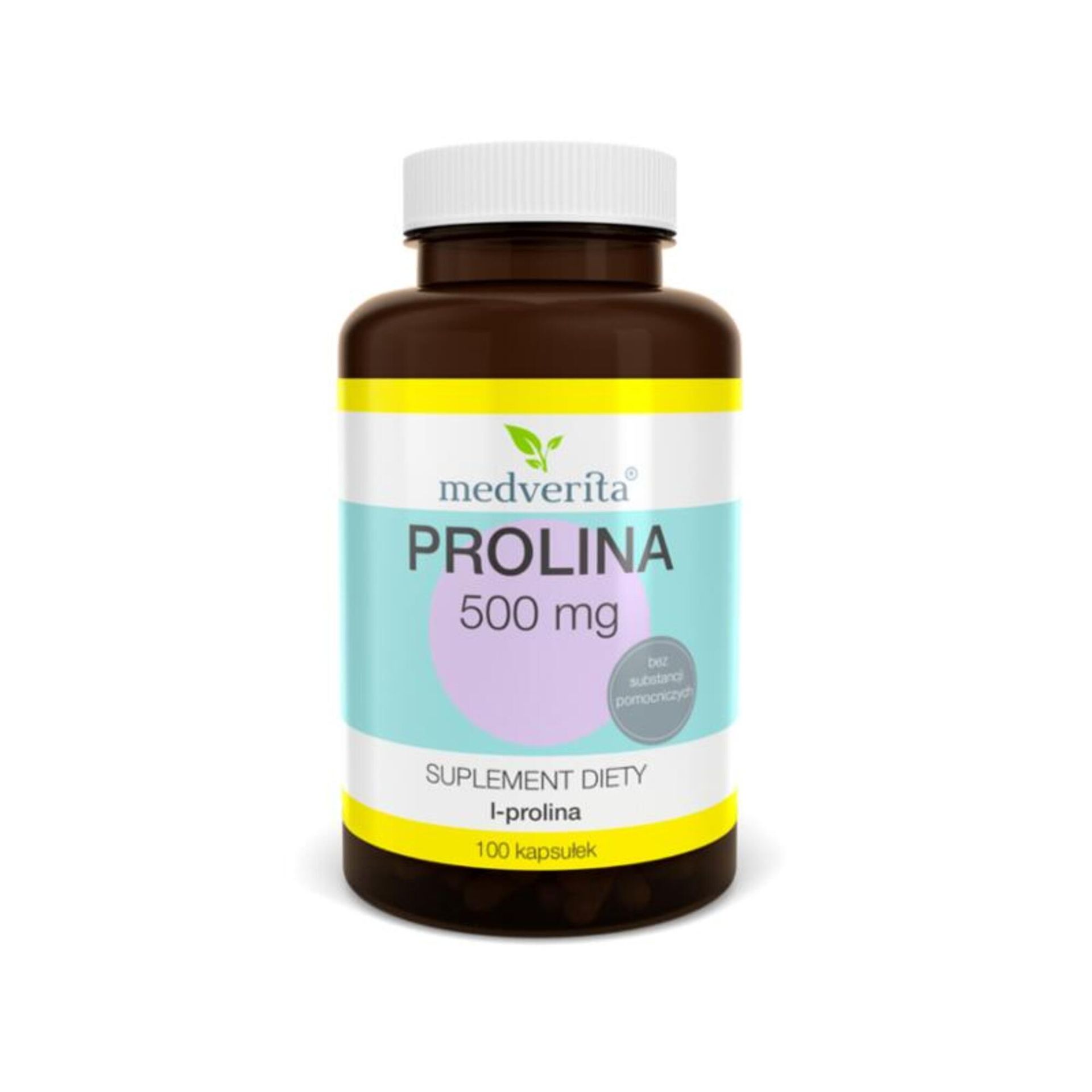 Medverita Medverita, Prolina, 500 mg, 100 kapsułek