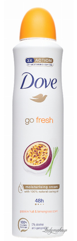 Dove - Go Fresh - 48h Anti-Perspirant - Antyperspirant w aerozolu - Marakuja i Trawa Cytrynowa - 250 ml