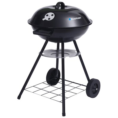 Grill okrągły z pokrywą i termometrem Blaupunkt GC401, czarny