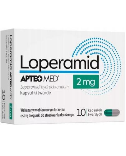 Loperamid Apteo Med 2 mg 10 kapsułek twardych