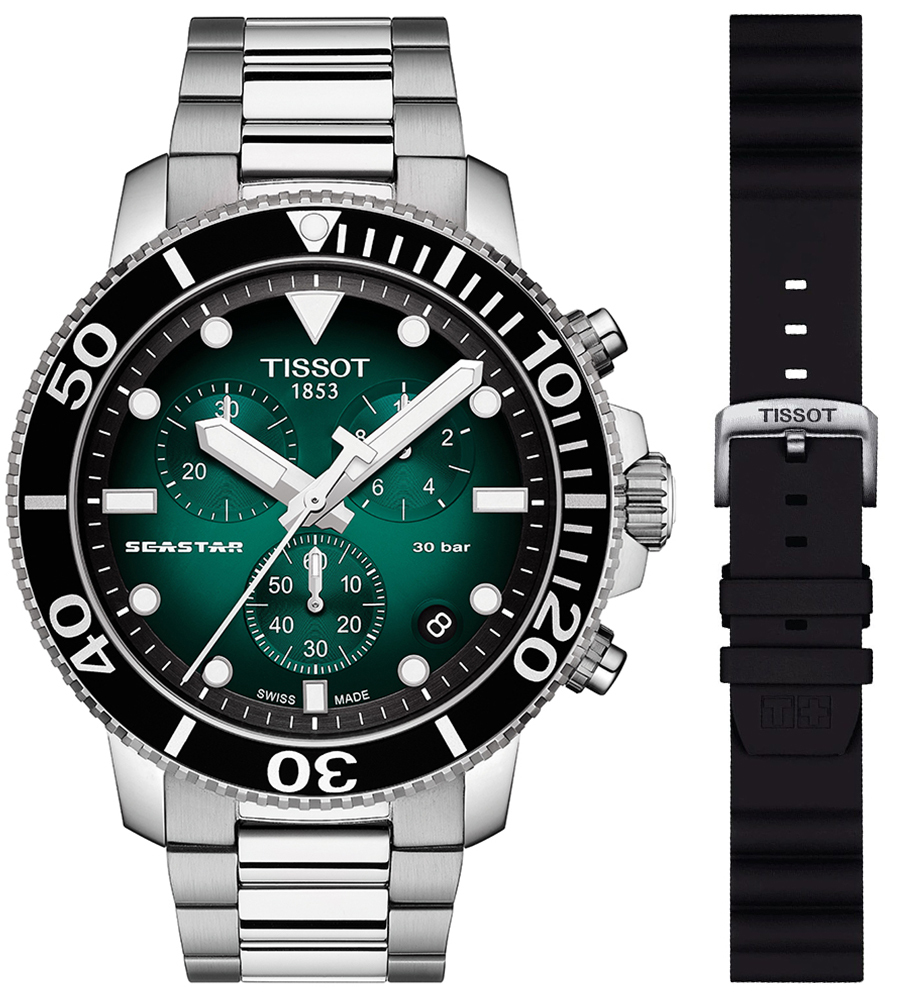 Zegarek Tissot T120.417.11.091.01+T852.047.179 SEASTAR 1000 CHRONOGRAPH