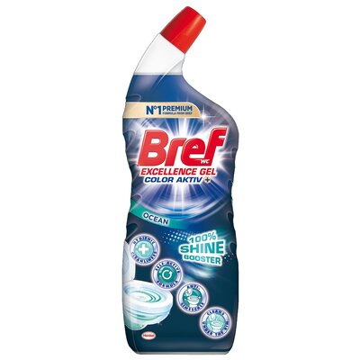 Bref 10 x Effect Żel do WC Max White Arctic 700 ml