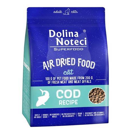 DOLINA NOTECI SUPERFOOD Danie z dorsza karma suszona dla kota 1kg