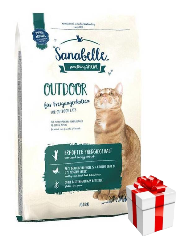Sanabelle Outdoor 10kg + Niespodzianka dla kota GRATIS