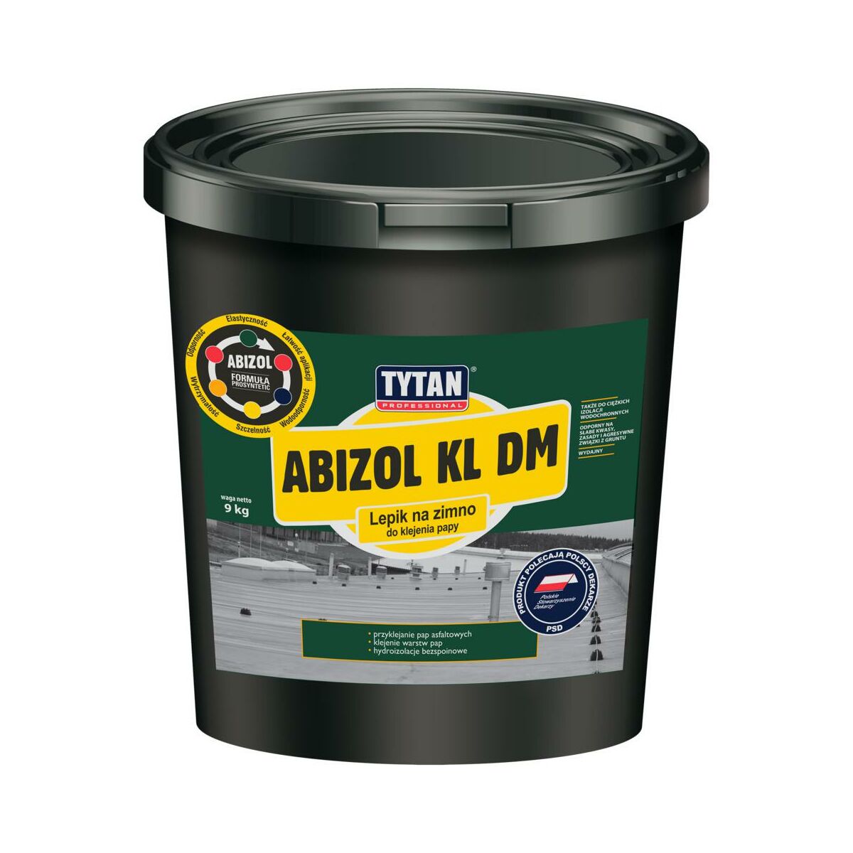 Tytan ABIZOL KL DM Lepik do papy Professional 9kg. BIT-AB-KL-900