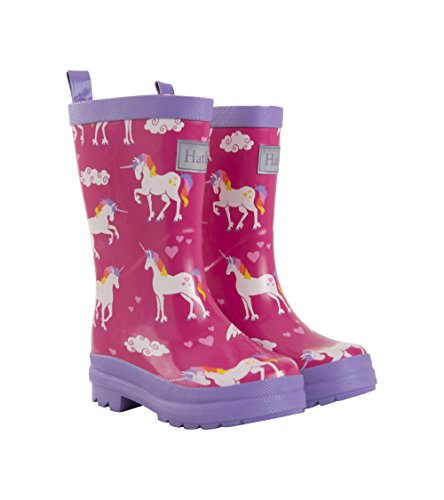 Hatley Rain Boots kalosze dziewczęce, różowy - Pink Rainbow Unicorns - 24 EU