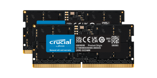 RAM 32GB kit (2x 16GB) Crucial SO-DIMM DDR5 4800MHz PC5-38400 | CT2K16G48C40S5
