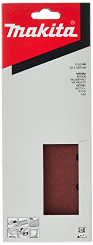 Makita Papier ścierny 93 x 228 (8 otworów) ziarn. 240, 10 szt. P-36049
