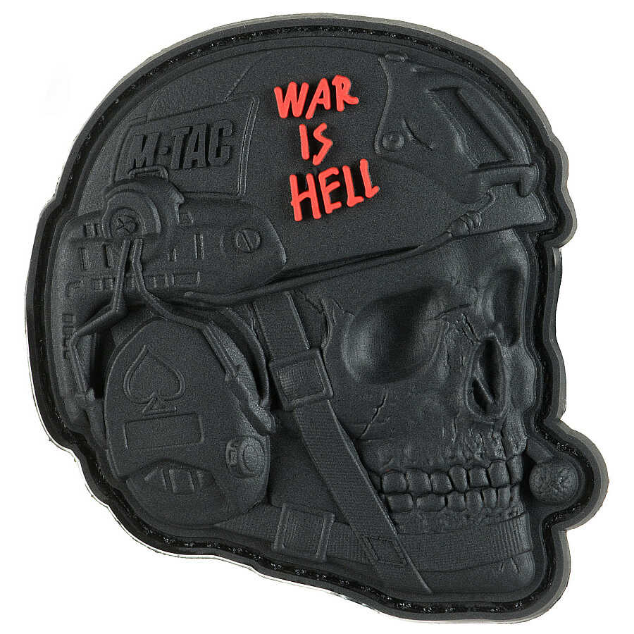 Naszywka M-Tac War is Hell 3D PVC Black (51328002)