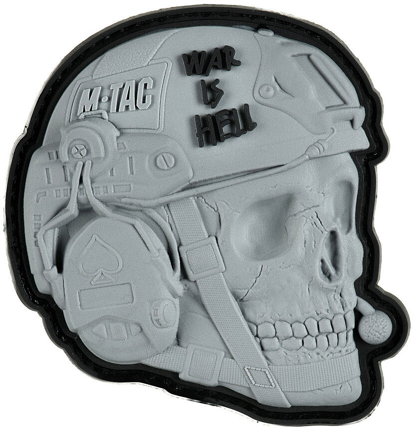 Naszywka M-Tac War is Hell 3D PVC Grey (51328011)