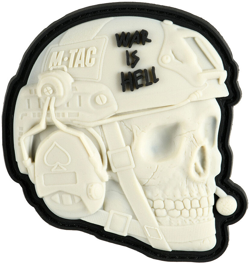Naszywka M-Tac War is Hell 3D PVC White (51328036)