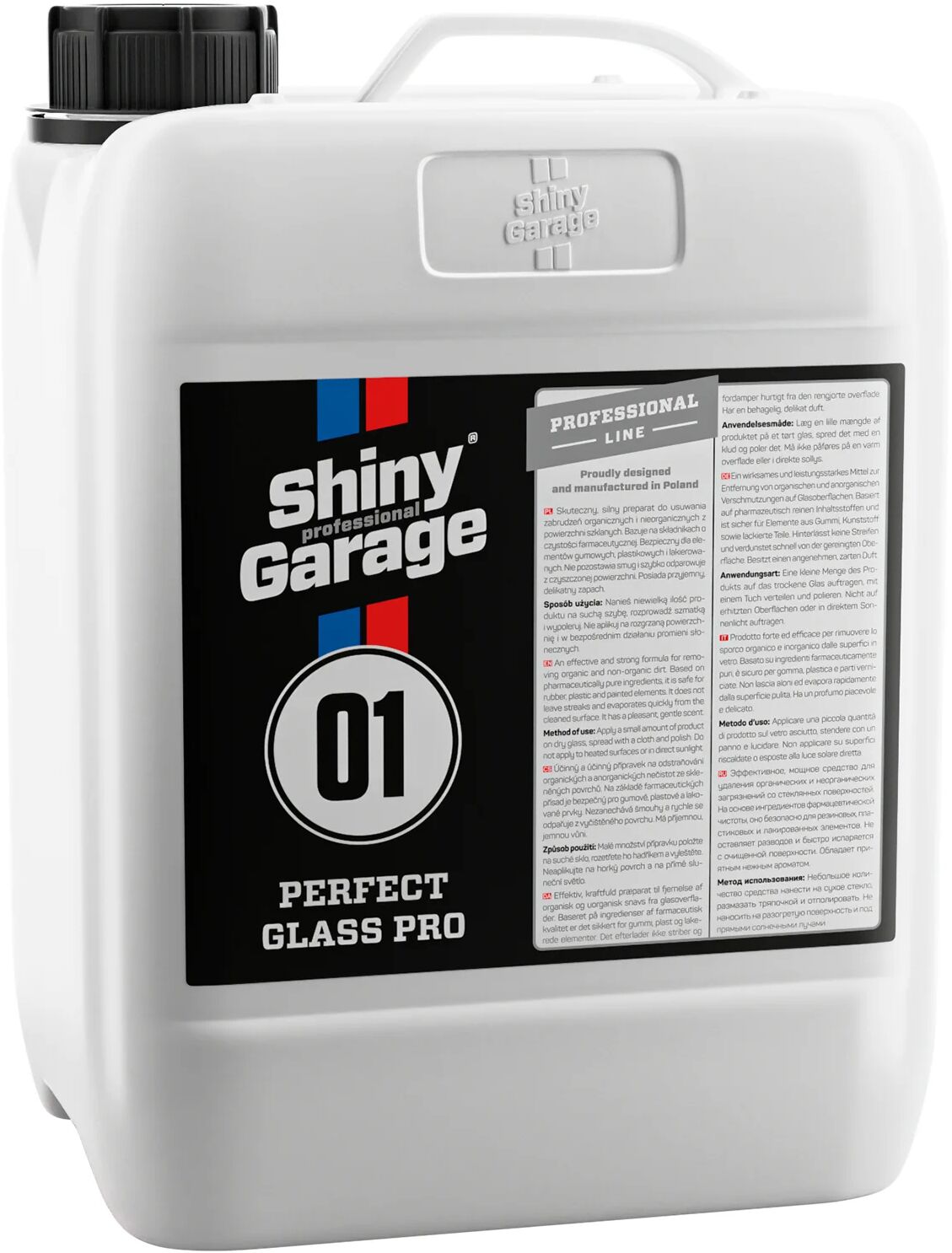 Shiny Garage Perfect Glass Pro  płyn do mycia szyb, nie pozostawia smug 5L