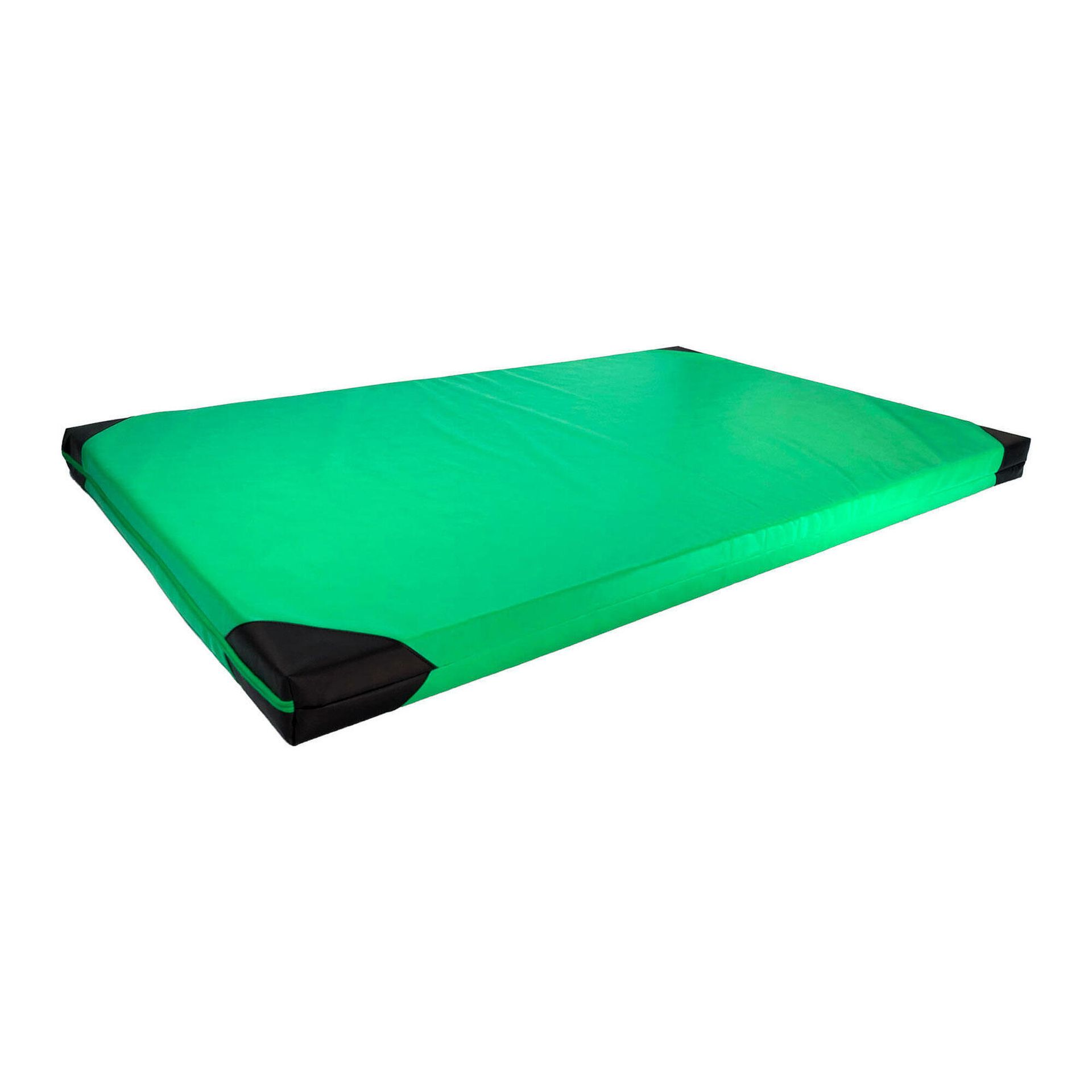 Materac gimnastyczny UNDERFIT 200 x 120 x 10 cm miękki zielony