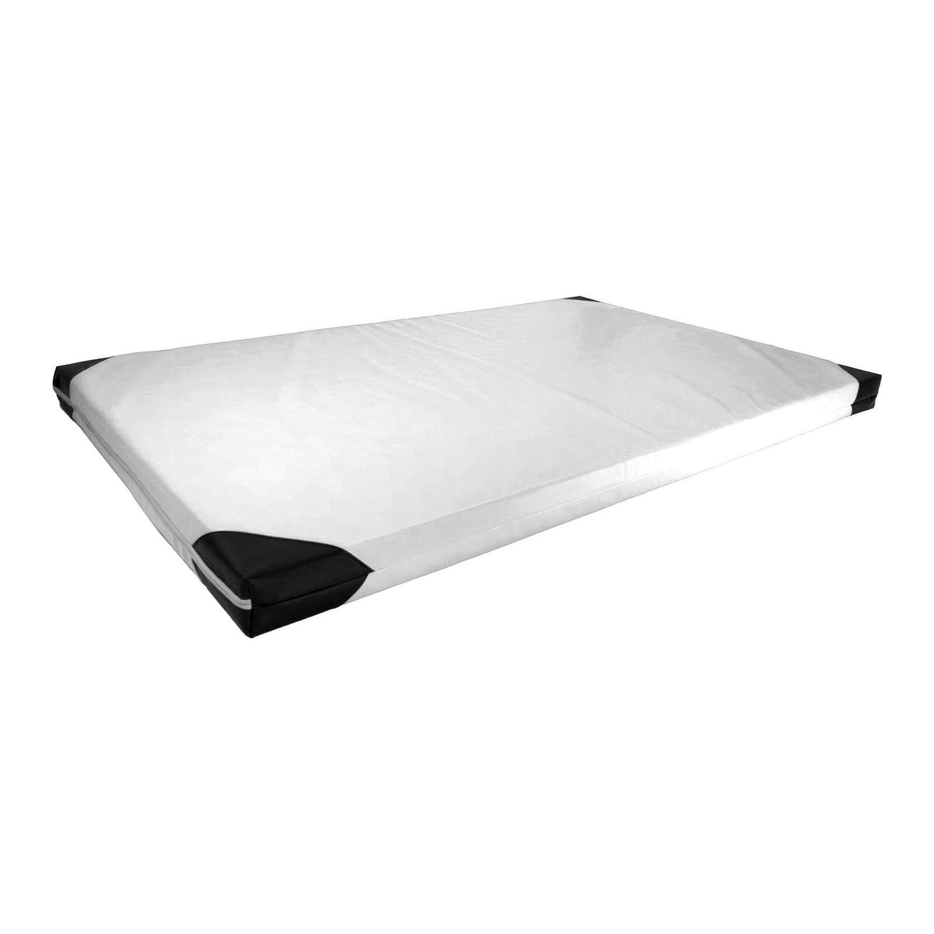 Materac gimnastyczny UNDERFIT 200 x 120 x 10 cm miękki biały
