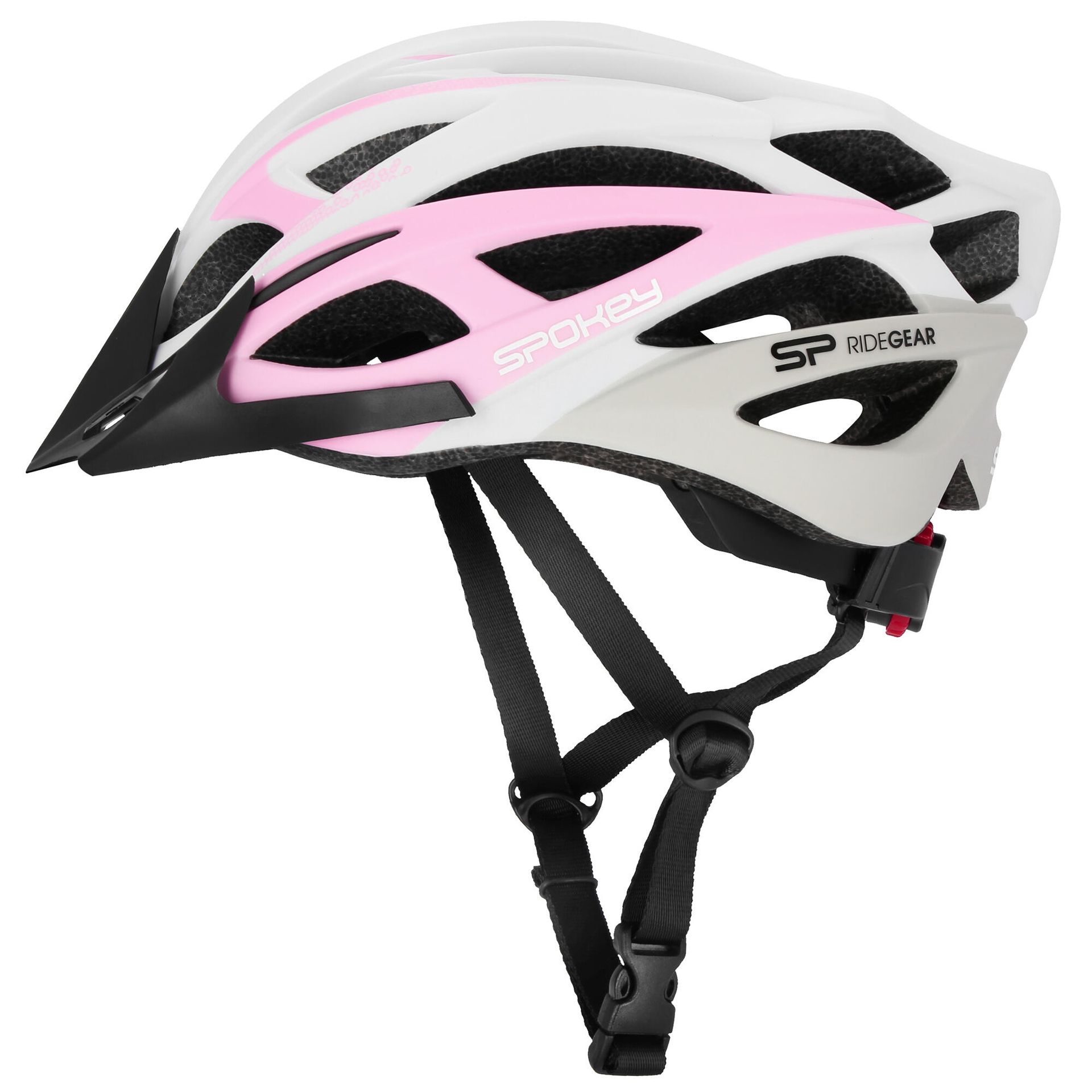 Spokey Kask rowerowy MTB lekki z daszkiem r. 55-58 cm FEMME