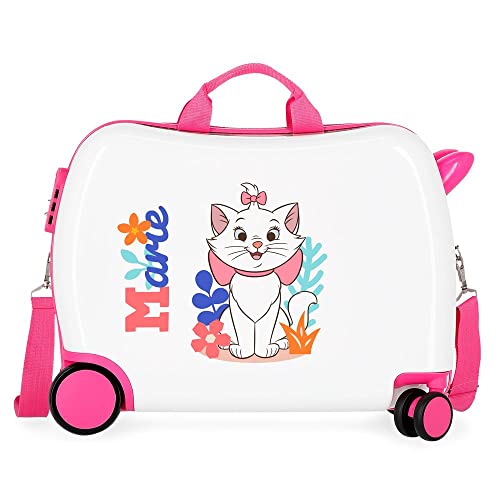Disney Aristocatos walizka dla dzieci biała 50 x 39 x 20 cm sztywne ABS kombinowane zamknięcie boczne 34 l 1,8 kg 4 koła