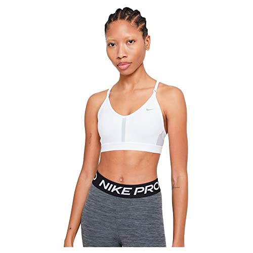NIKE Damski biustonosz sportowy W Nk Df Indy z dekoltem w serek