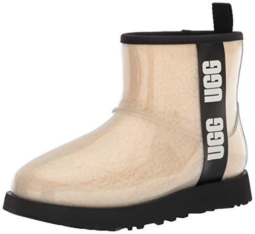 UGG Damskie klasyczne przezroczyste mini botki, czarny (Natural Black), 41 EU