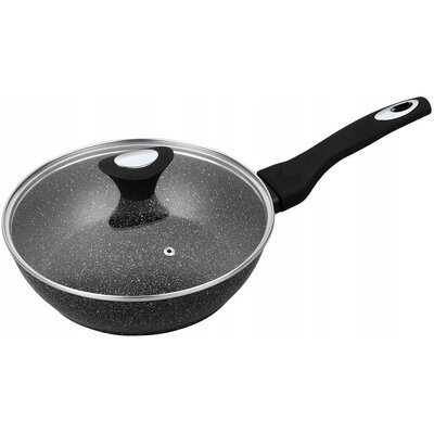 Klausberg Patelnia granitowa głęboka 24cm KLAUSBERG MARMO GOLD [KB-7295] KB-7295