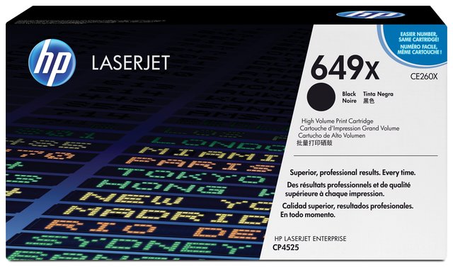 Oryginał Toner HP 649X do LaserJet CP4525 | 17 000 str. | czarny black, opakowanie zastępcze