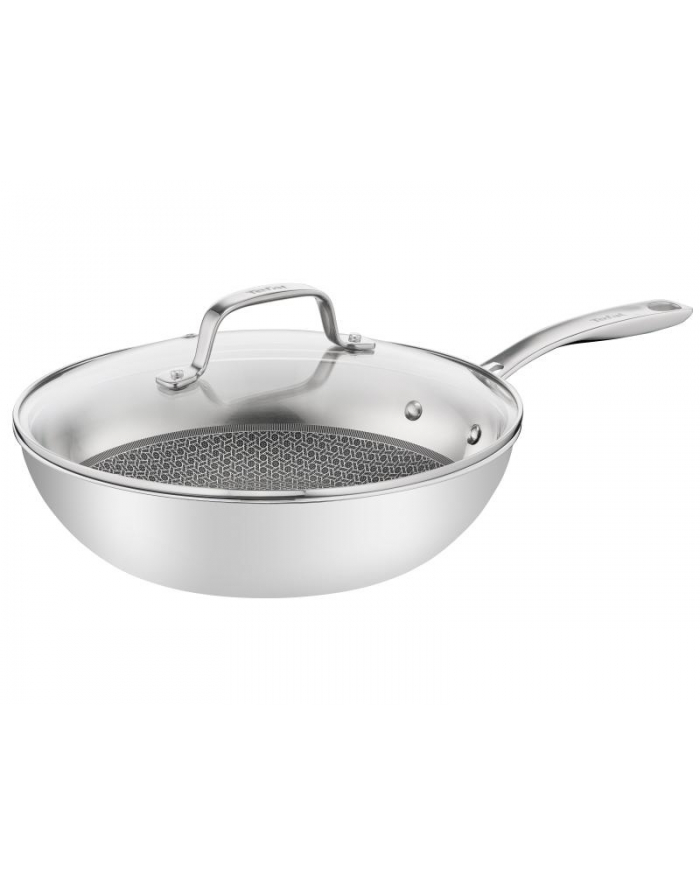 Tefal wok pan Eternal Mesh 28cm Inox/Kolor: CZARNY