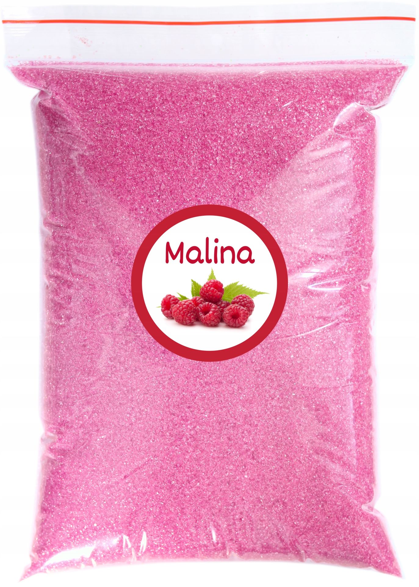 Cukier Do Waty Cukrowej Malina 1kg Malinowy Różowy Kolorowy Suchy