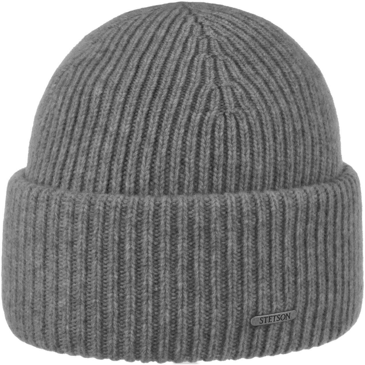 Czapka Wełniana Classic Uni by Stetson, szary melanż, One Size