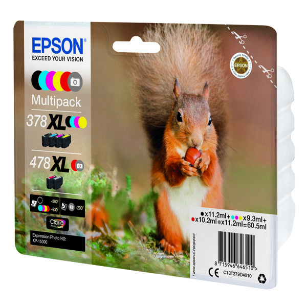 oryginalny multipak Epson 378XL+478XL [C13T379D4010] 6-pak