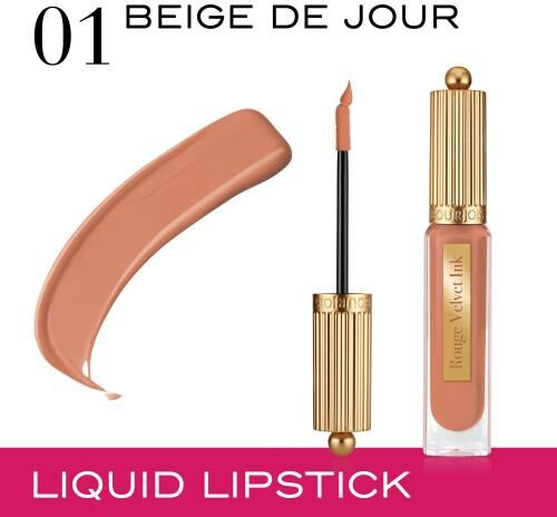 BOURJOIS Paris Rouge Velvet Ink pomadka 3,5 ml dla kobiet 01 Beige de Jour