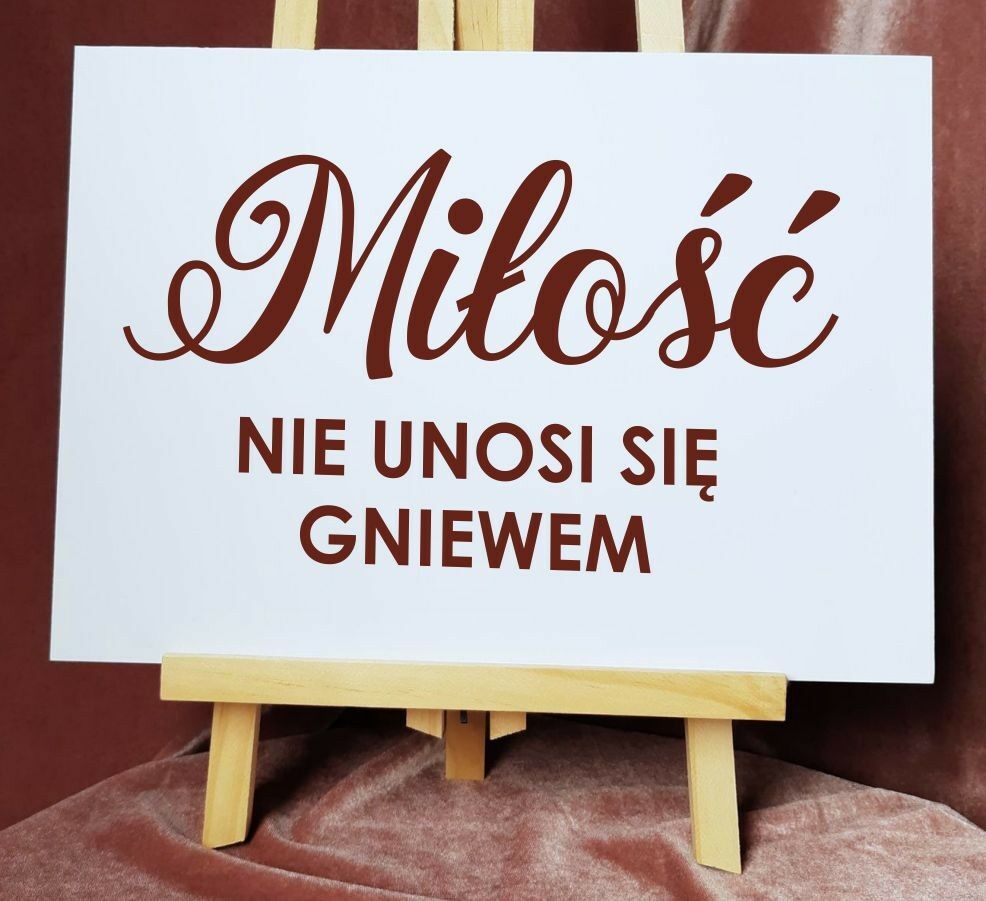 Naklejki Hymn do Miłości - różne czcionki