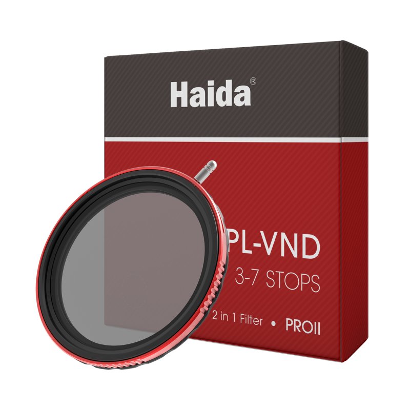 Filtr szary regulowany z polaryzacją Haida PROII VND - CPL (3-7stop) 77mm