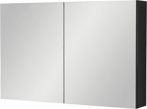 Szafka wisząca z lustrem 100x65 cm czarny mat Belli Gold