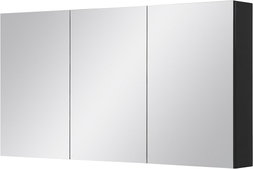 Szafka wisząca z lustrem 120x65 cm czarny mat Belli Gold