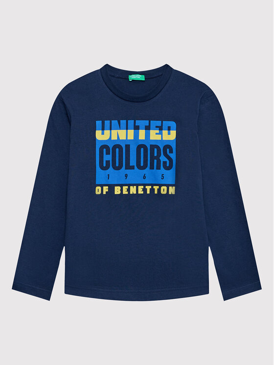 United Colors Of Benetton Bluzka 3I1XC105U Granatowy Regular Fit
