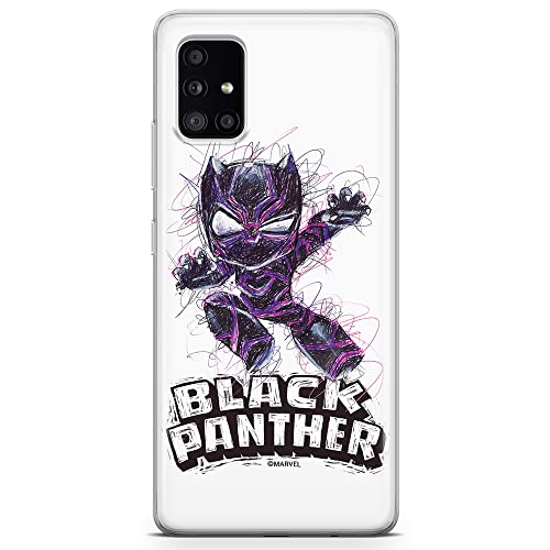 ERT GROUP etui na telefon Samsung A51 5G, case oryginalny i oficjalnie licencjonowany przez Marvel, wzór Czarna Pantera 017, optymalnie dopasowane, plecki z TPU