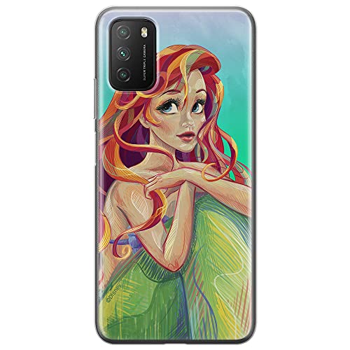 ERT GROUP etui na telefon Xiaomi REDMI 9T/ POCO M3, case oryginalny i oficjalnie licencjonowany przez Disney, wzór Ariel 004, optymalnie dopasowane, plecki z TPU