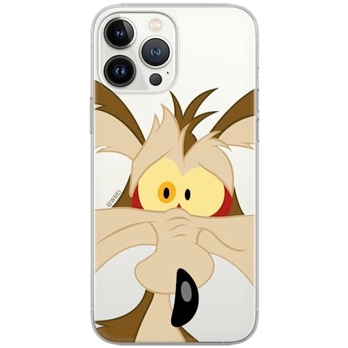 ERT GROUP etui na telefon Apple Iphone 13 PRO, case oryginalny i oficjalnie licencjonowany przez Looney Tunes, wzór Kojot 001, optymalnie dopasowane, plecki z TPU cześciowo przeźroczyste