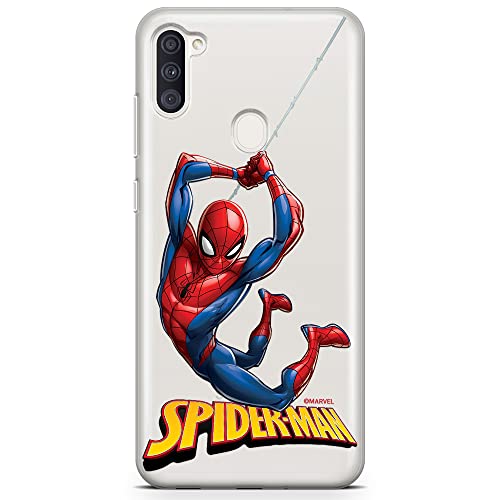 ERT GROUP etui na telefon Samsung A03S, case oryginalny i oficjalnie licencjonowany przez Marvel, wzór Spider Man 019, optymalnie dopasowane, plecki z TPU częściowo przeźroczyste