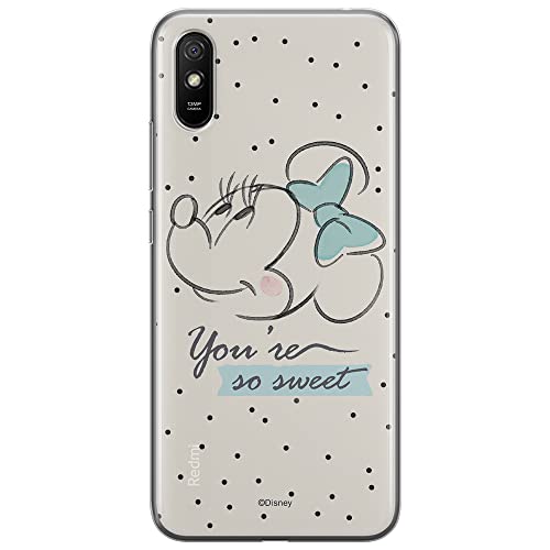 ERT GROUP etui na telefon Xiaomi REDMI 9A, case oryginalny i oficjalnie licencjonowany przez Disney, wzór Minnie 042, optymalnie dopasowane, plecki z TPU