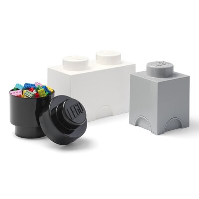 Lego 40140007 Pojemnik MIX 3 Szary Czarny 3w1