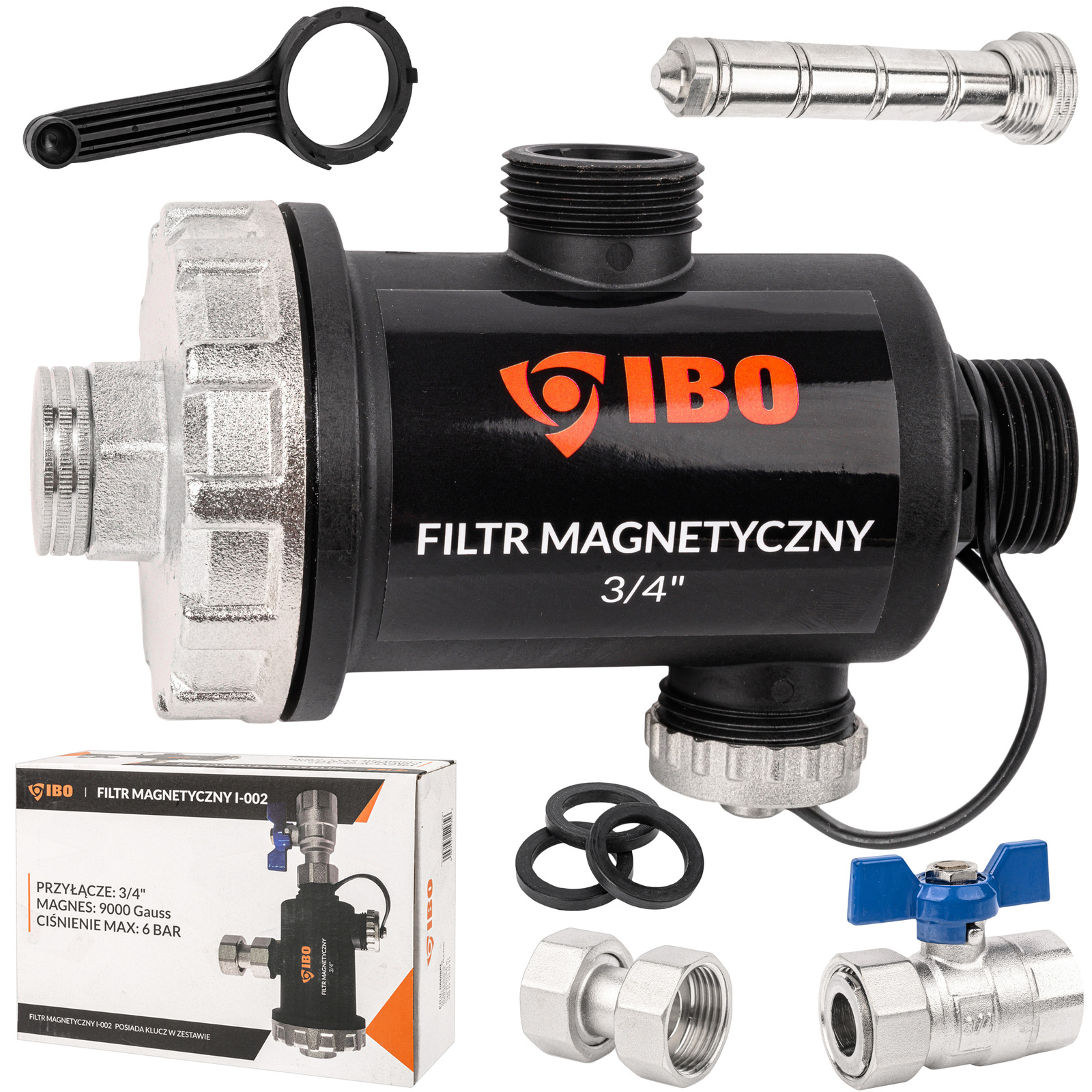 Filtr magnetyczny separator zanieczyszczeń I-002 3/4