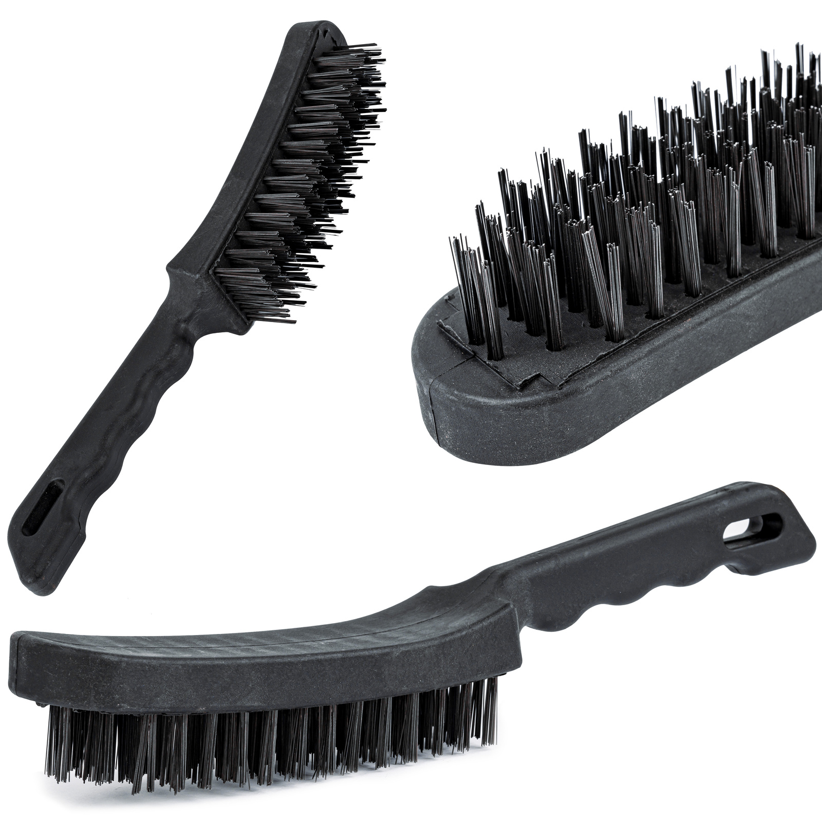 Szczotka druciana stalowa 6 rzędów FALON-TECH